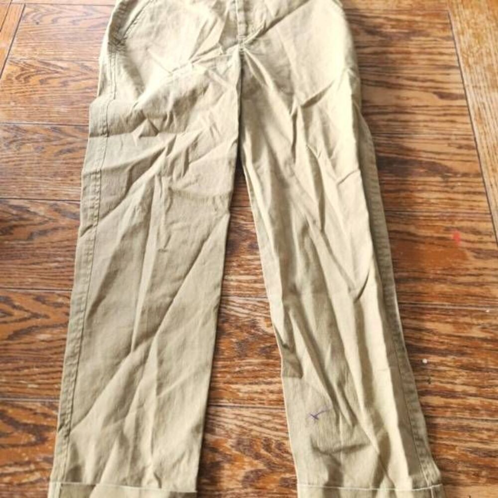 Peruvian Connection | Ventura Linen Blend Cuffed Trousers sz 2